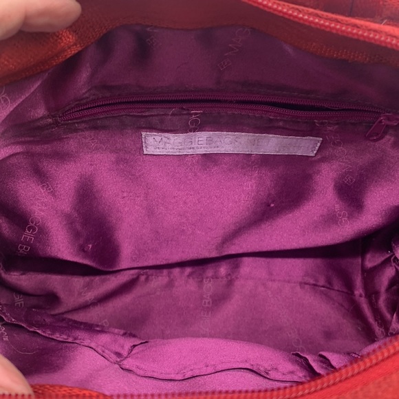 Maggie Bags Dark Red Seatbelt Tote Bag. MCB2611B - Picture 7 of 11